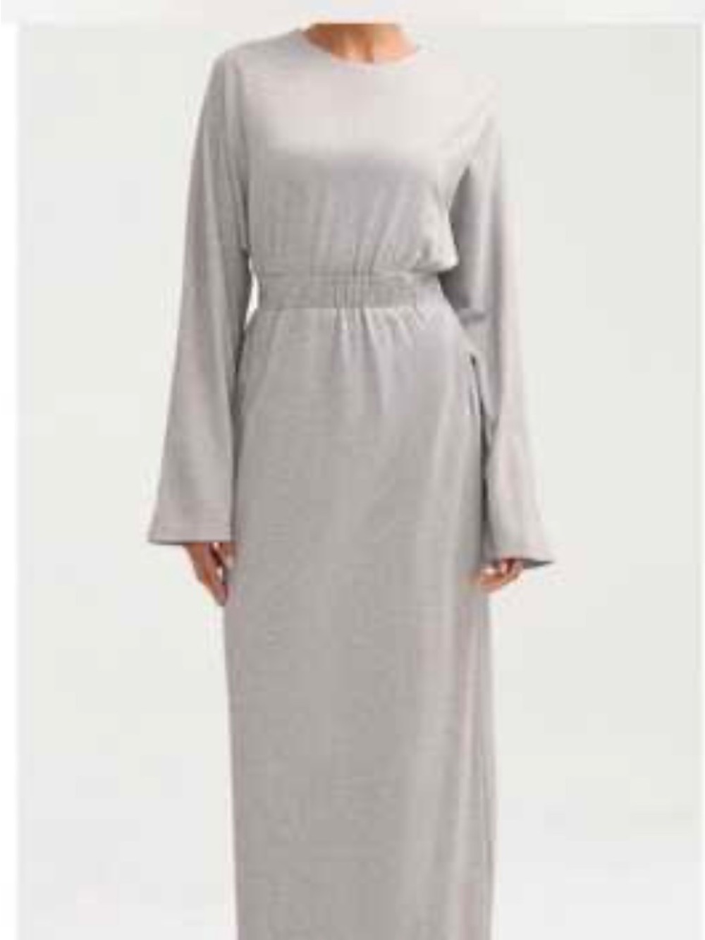 Veiled Collection Jersey Batwing Maxi Dress - Heather Grey